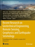 Cover: Recent Research on Geotechnical Engineering, Remote Sensing, Geophysics and Earthquake Seismology - Springer