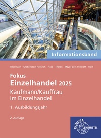 Abbildung von: Einzelhandel 2025, 1. Ausbildungsjahr - Europa-Lehrmittel
