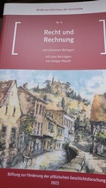 Cover: Recht und Rechnung - Stiftung z. F&ouml;rd. d. pf&auml;lz. Geschichtsforsch.