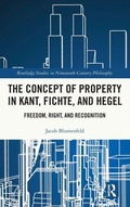 Cover: The Concept of Property in Kant, Fichte, and Hegel - Routledge
