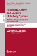 Cover: Reliability, Safety, and Security of Railway Systems. Modelling, Analysis, Verification, and Certification - Springer