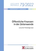 Cover: &Ouml;ffentliche Finanzen in der Zeitenwende. - Evangelische Akademie Loccum