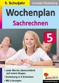Cover: Wochenplan Sachrechnen / Klasse 5 - KOHL VERLAG Der Verlag mit dem Baum