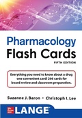 Cover: LANGE Pharmacology Flash Cards, Fifth Edition - McGraw-Hill Education
