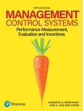 Cover: Management Control Systems - Pearson Education Limited