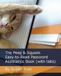 Cover: The Peep & Squeak Easy-to-Read Password Assistance Book (with tabs) - Tagger Press