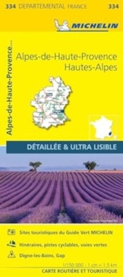 Abbildung von: Alpes-de-Haute-Provence, Hautes-Alpes - Michelin Local Map 334 - Michelin Editions des Voyages