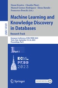 Cover: Machine Learning and Knowledge Discovery in Databases: Research Track - Springer