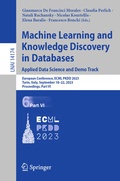 Cover: Machine Learning and Knowledge Discovery in Databases: Applied Data Science and Demo Track - Springer