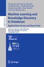 Cover: Machine Learning and Knowledge Discovery in Databases: Applied Data Science and Demo Track - Springer