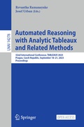 Cover: Automated Reasoning with Analytic Tableaux and Related Methods - Springer