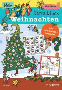 Abbildung von: Mein Musik-Rätselblock - Weihnachten - Schott Music