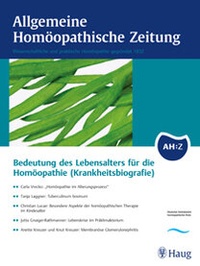 Abbildung von: AHZ - Allgemeine Homöopathische Zeitung - Haug