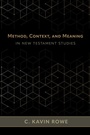 Cover: Method, Context, and Meaning in New Testament Studies - William B Eerdmans Publishing Co