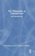 Cover: The Philosophy of Criminal Law - Routledge
