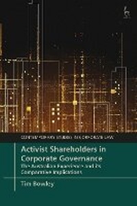 Abbildung von: Activist Shareholders in Corporate Governance - Hart Publishing