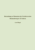Cover: Betrachtung zu Momenten des Verkehrsvereins Braunschweig in 123 Jahren - Books on Demand
