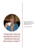 Cover: "Poiche chi ha disprezzato il giorno delle piccole cose?" - Youcanprint