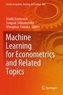 Cover: Machine Learning for Econometrics and Related Topics - Springer