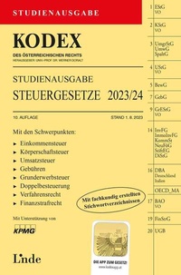 Abbildung von: KODEX Studienausgabe Steuergesetze 2023/24 - Linde