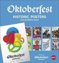 Abbildung von: Oktoberfest Postkartenkalender 2024. Wiesn-Souvenir, das in jeden Geschenkkorb passt - kleiner Kalender mit Postkarten zum beliebten Münchner Volksfest im Format 16 x 17 cm - Heye