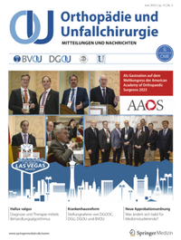Abbildung von: Orthopädie und Unfallchirurgie - SpringerMedizin