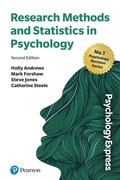 Cover: Research Methods and Statistics in Psychology - Pearson Education Limited