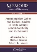 Cover: Automorphism Orbits and Element Orders in Finite Groups: Almost-Solubility and the Monster - American Mathematical Society