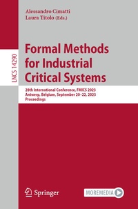 Enlarge image Cover: Formal Methods for Industrial Critical Systems - Springer