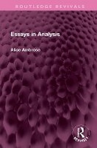 Enlarge image Cover: Essays in Analysis - Routledge