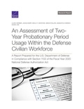 Cover: Assessment of Two-Year Probationary Period Usage Within the Defense Civilian Workforce - RAND Corporation