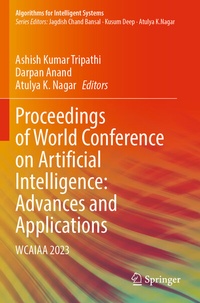 Enlarge image Cover: Proceedings of World Conference on Artificial Intelligence: Advances and Applications - Springer