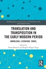 Cover: Translation and Transposition in the Early Modern Period - Routledge
