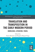 Cover: Translation and Transposition in the Early Modern Period - Routledge