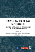 Cover: (In)visible European Government - Routledge