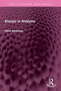Enlarge image Cover: Essays in Analysis - Routledge
