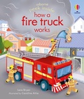 Cover: Peek Inside how a Fire Truck works - Usborne Publishing Ltd