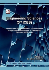 Enlarge image Cover: Engineering Sciences (3rd ICES) - Trans Tech Publications Ltd