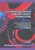Cover: The 9th International Conference on Mechanics, Materials and Manufacturing - Trans Tech Publications Ltd