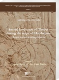 Cover: Sacred landscape of Thebes during the reign of Hatshepsut.Royal construction projects. Volume 3 - Harrassowitz Verlag