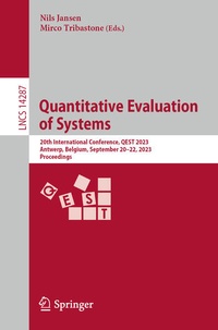Enlarge image Cover: Quantitative Evaluation of Systems - Springer