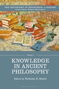 Cover: Knowledge in Ancient Philosophy - Bloomsbury Academic