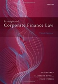Cover: Principles of Corporate Finance Law - Oxford University Press