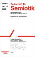 Cover: Zeitschrift f&uuml;r Semiotik / Italian Semiotics I - Stauffenburg