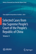 Cover: Selected Cases from the Supreme People's Court of the People's Republic of China - Springer