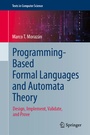 Cover: Programming-Based Formal Languages and Automata Theory - Springer