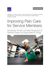 Enlarge image Cover: Improving Pain Care for Service Members - RAND Corporation