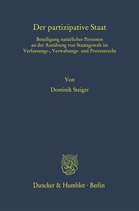 Abbildung von: Der partizipative Staat. - Duncker & Humblot