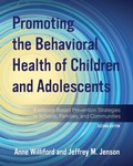 Cover: Promoting the Behavioral Health of Children and Adolescents - Cognella, Inc
