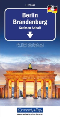Abbildung von: Kümmerly+Frey Regional-Strassenkarte 4 Berlin Brandenburg 1:275.000 - Hallwag Kümmerly+Frey